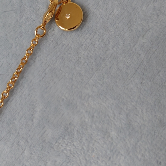Vince Camuto ~Gold/Crystal Triple Pave Circle Lariat Necklace. NWT. - Picture 6 of 9
